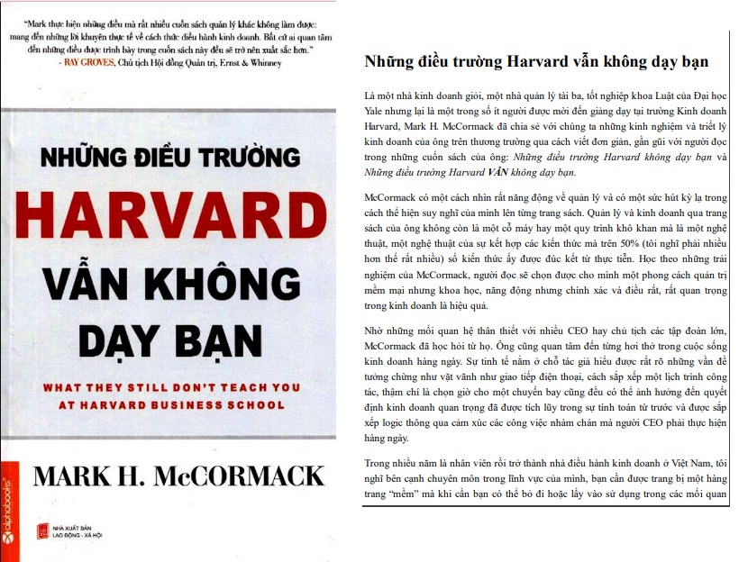 Những điều trường Harvard vẫn không dạy bạn PDF