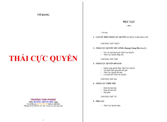 Thái cực quyền PDF