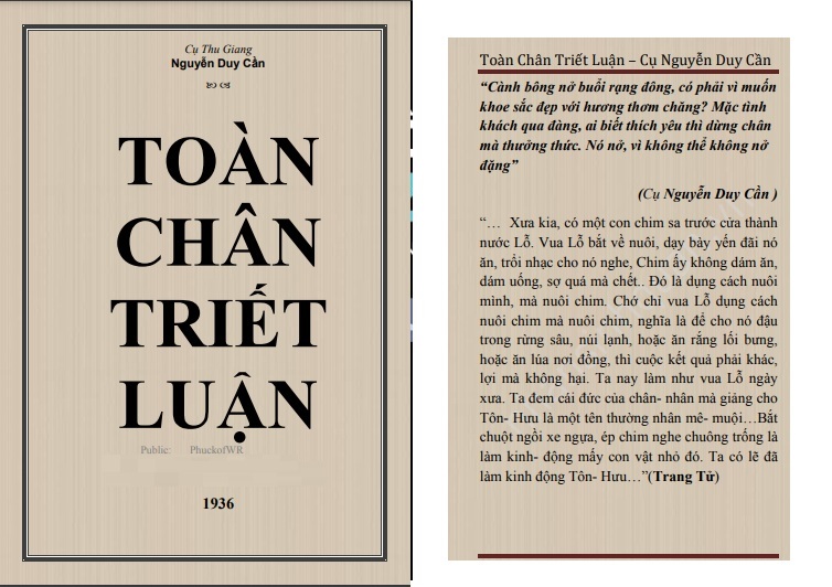 Toàn chân triết luận PDF