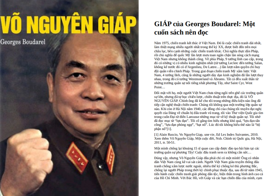 Võ Nguyên Giáp PDF - Georges Boudarel