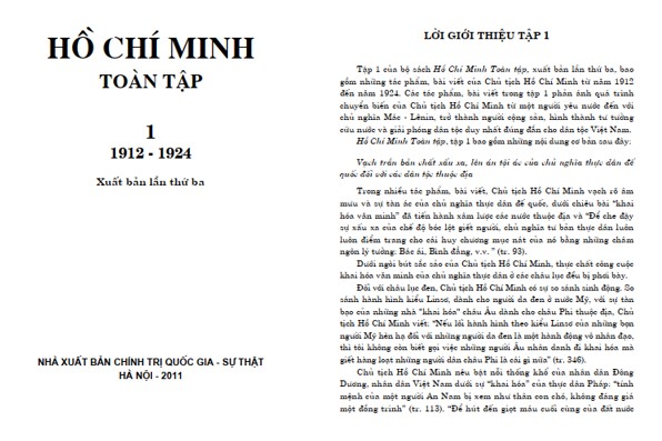 Hồ Ch&iacute; Minh To&agrave;n Tập tập 1 PDF - ViecLamVui