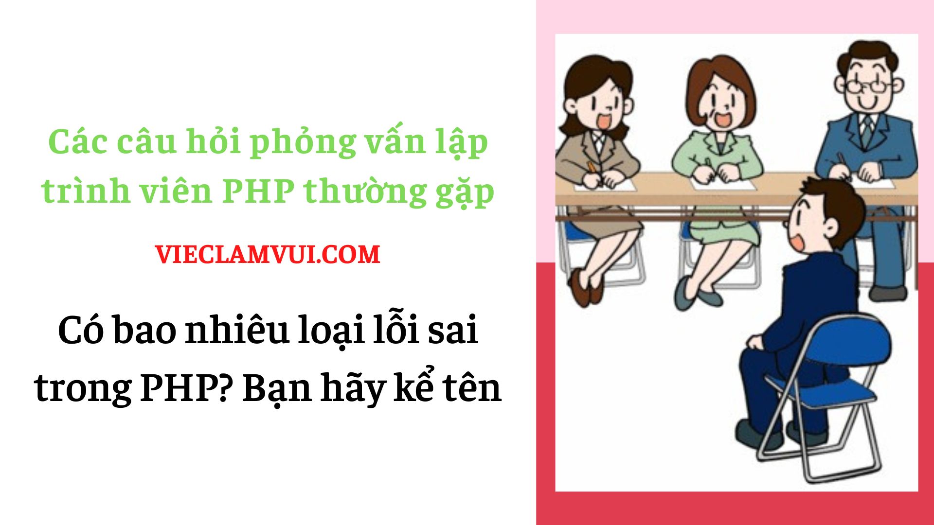 Các câu hỏi phỏng vấn lập trình viên PHP - ViecLamVui