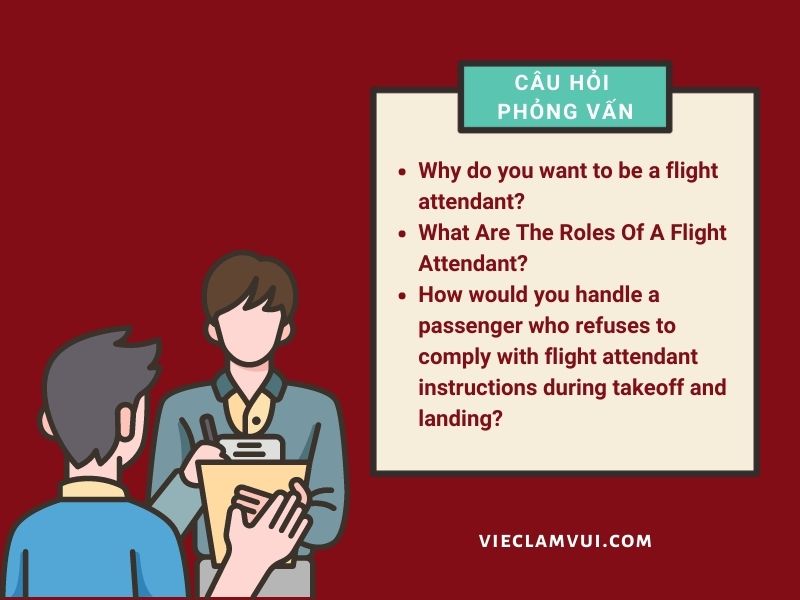 Câu hỏi phỏng vấn tiếp viên hàng không bằng tiếng Anh