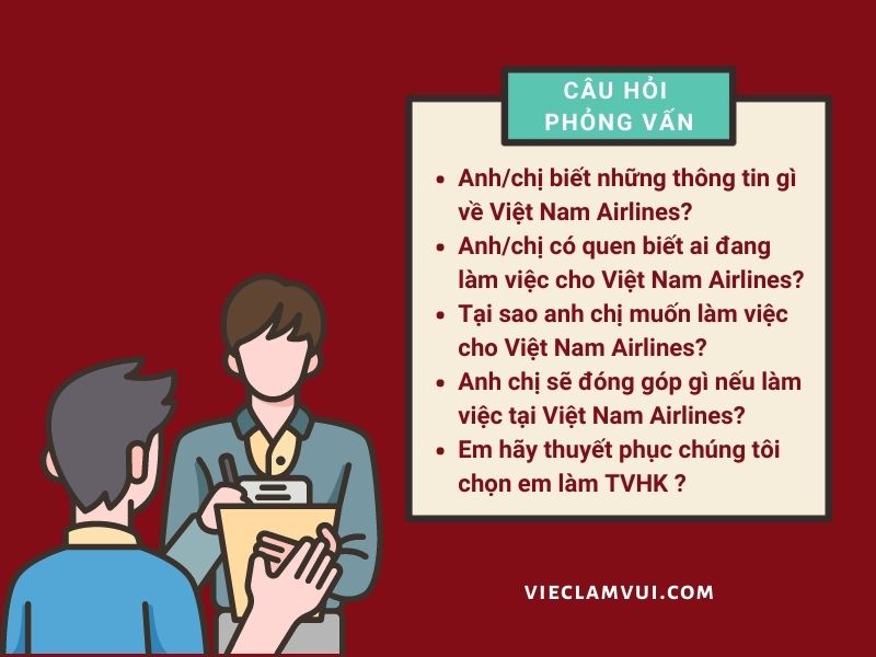 Các câu hỏi phỏng vấn tiếp viên hàng không Vietnam Airline