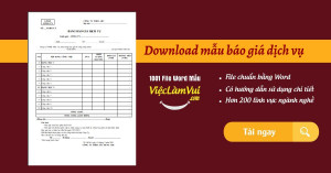 Download Mẫu Báo Giá Dịch Vụ File Excel, Word