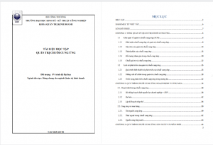 Giáo trình quản trị chuỗi cung ứng PDF