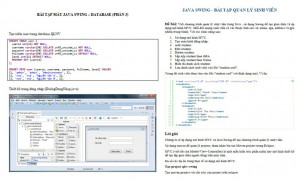 Bài tập Java Swing có lời giải PDF