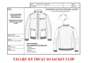 Tài liệu kỹ thuật áo jacket 2 lớp
