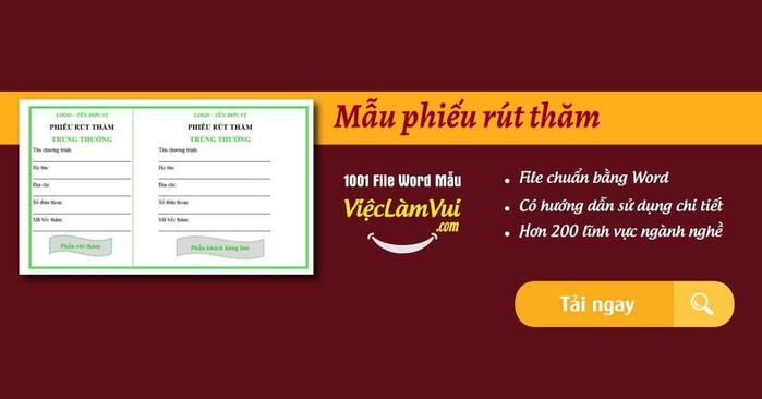 Phiếu rút thăm - ViecLamVui