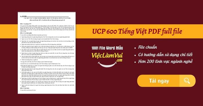 UCP 600 Tiếng Việt PDF full file