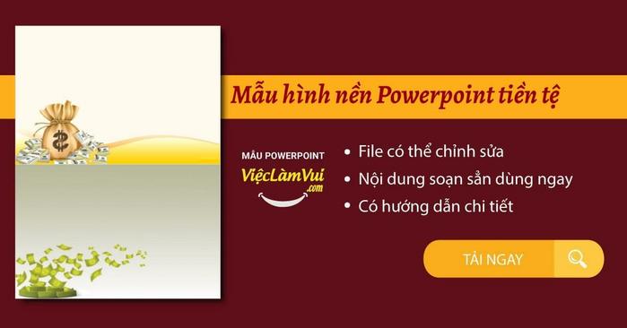 99+ Mẫu hình nền Powerpoint tiền tệ đẹp, ấn tượng