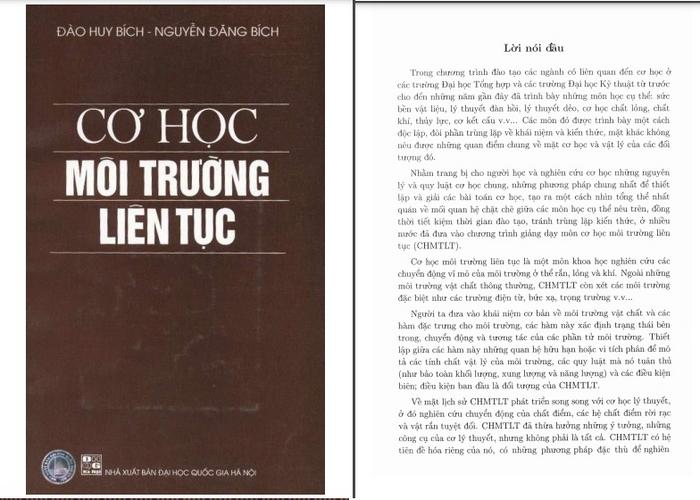 Giáo trình cơ học môi trường liên tục