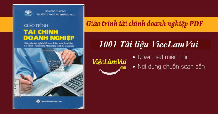 Giáo trình tài chính doanh nghiệp PDF